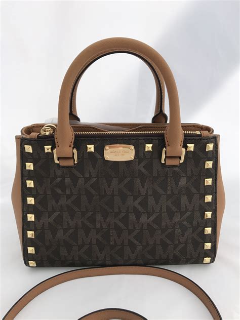 michael kors kellen satchel xs|Michael Kors manhattan leather satchel.